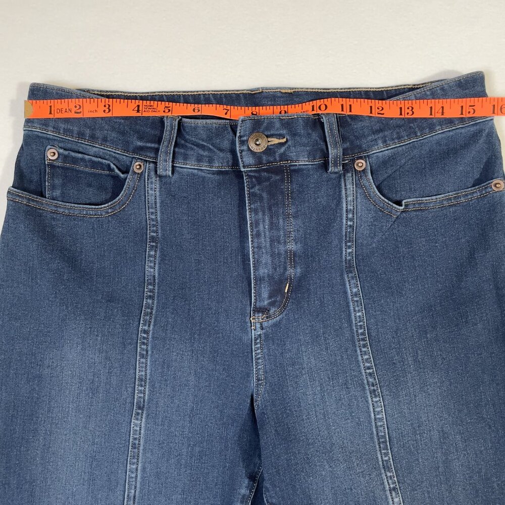 Duluth Trading Jean-etics High Rise Slim Leg Front Seam Size 10P - Picture 6 of 14